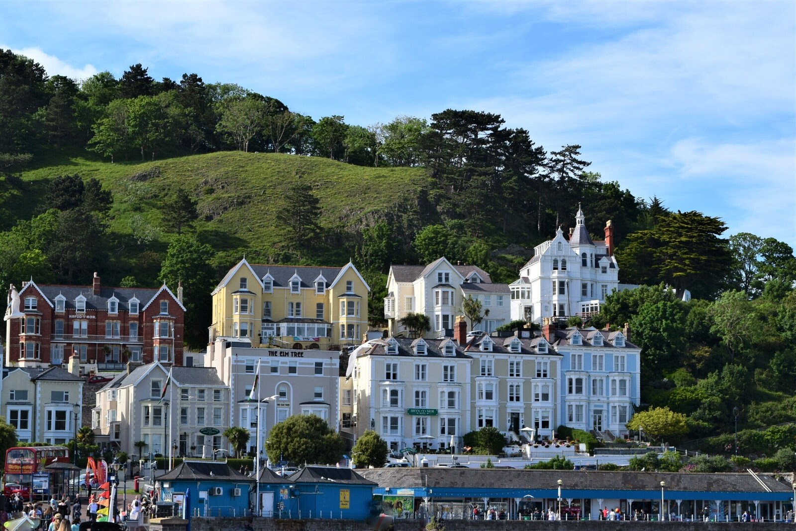 North Parade houses below the Great Orme in Llandudno